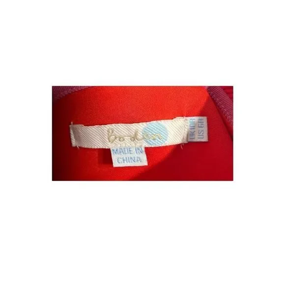 Boden Red Long Sleeve Knee-Length Sheath Dress - Picture 7 of 7